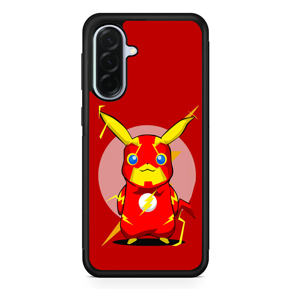 Pikachu in The Flash's Costume Samsung Galaxy A36 Case | Durable Samsung Galaxy A36 Protective Case