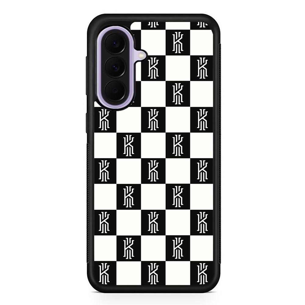 Kyrie Irving Chess Pattern Samsung Galaxy A37 Case | Samsung Galaxy A37 Rubber Protective Case
