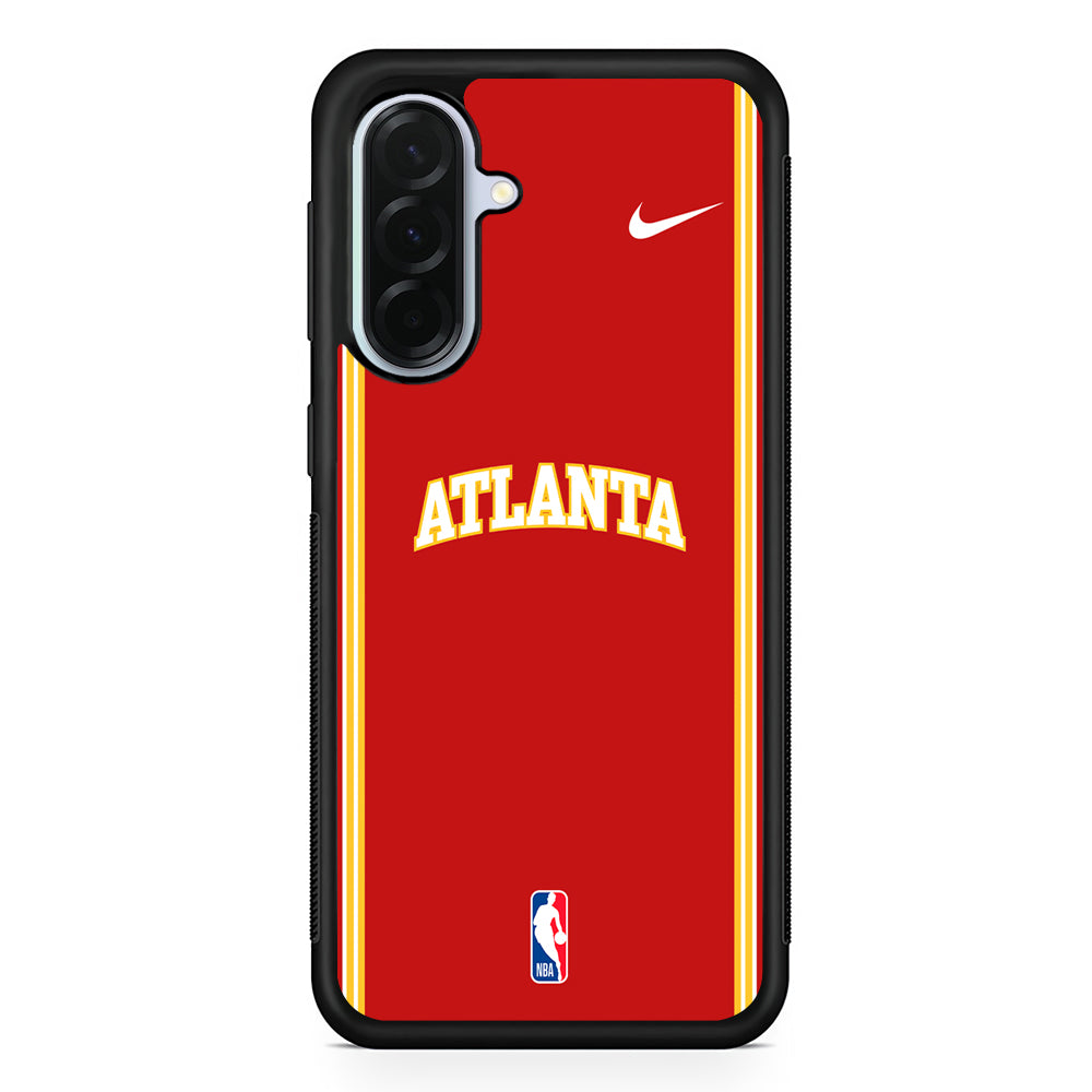 NBA Atlanta Hawks Red Nike Samsung Galaxy A36 Case | Durable Samsung Galaxy A36 Protective Case