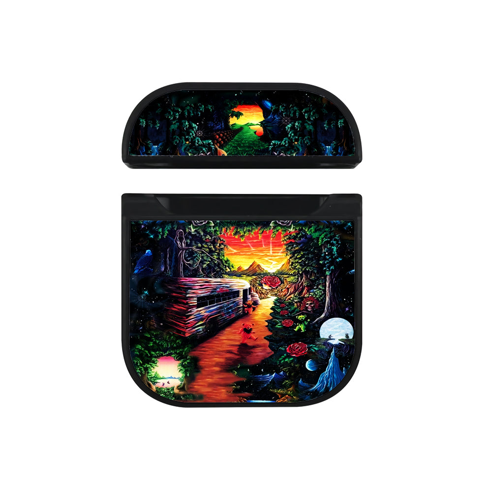 A Ride on the Dead Bus Hard Plastic Case Cover For Apple Airpods-AirPod Case-Black-Altracase