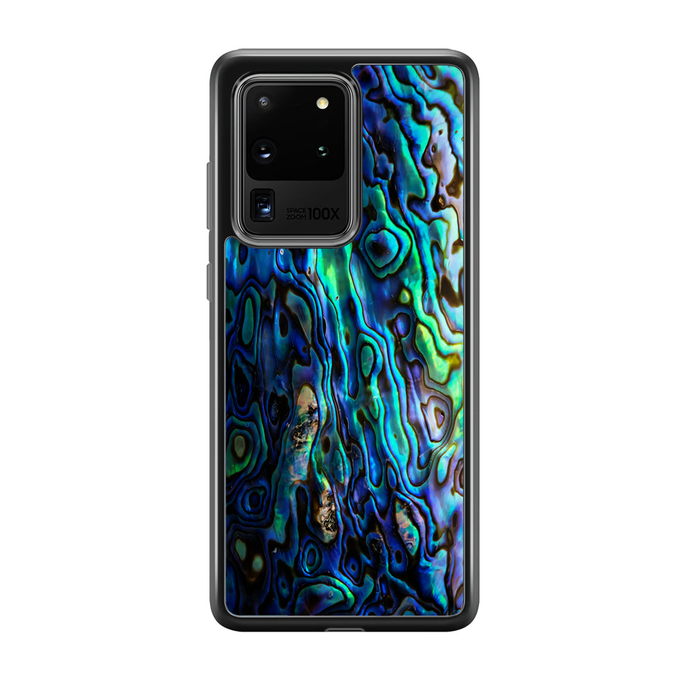 Abalone Shell Blue Samsung Galaxy S20 Ultra Case-Phone Case-Clear Soft Case-Altracase