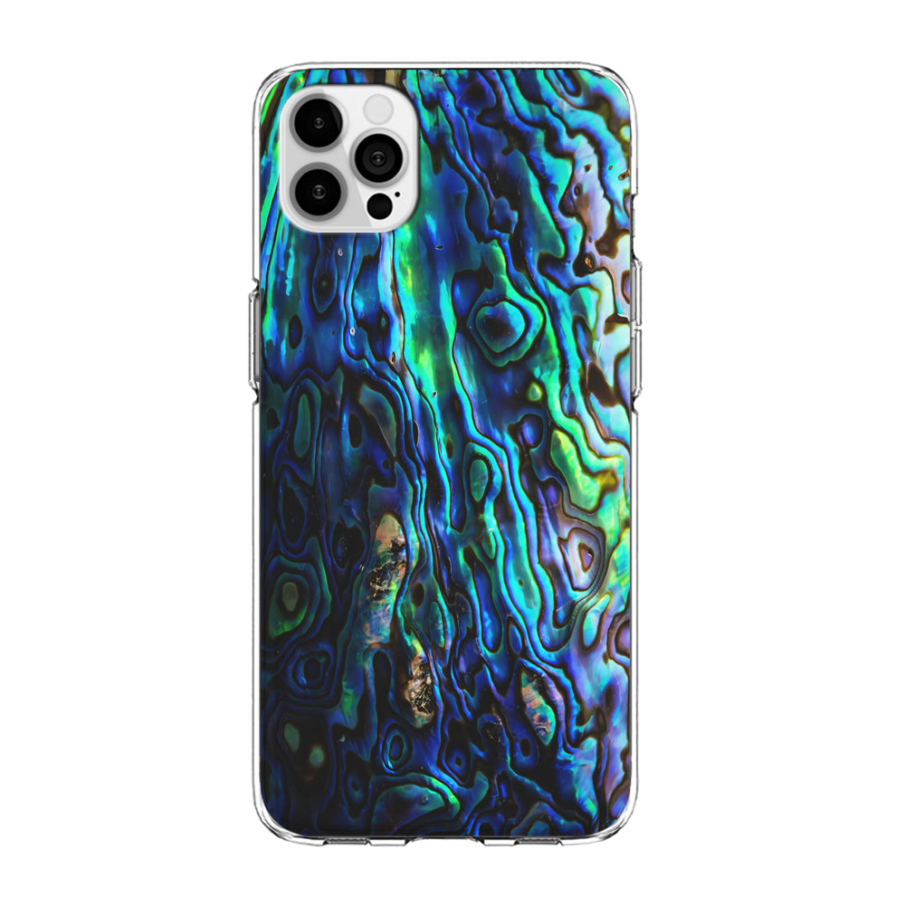 Abalone Shell Blue iPhone 14 Pro Case-Phone Case-Clear Soft Case-Altracase