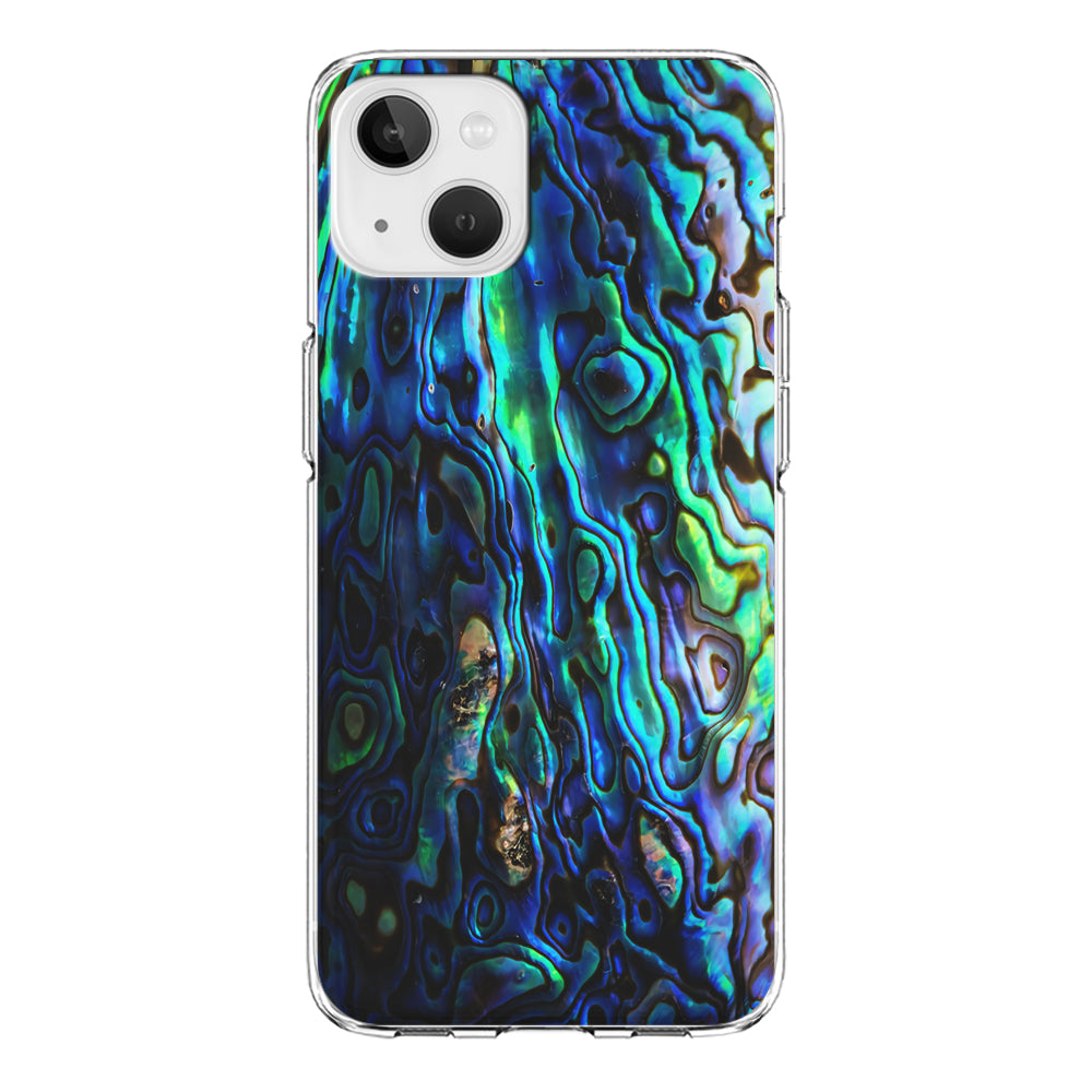 Abalone Shell Blue iPhone 14 Case-Phone Case-Clear Soft Case-Altracase