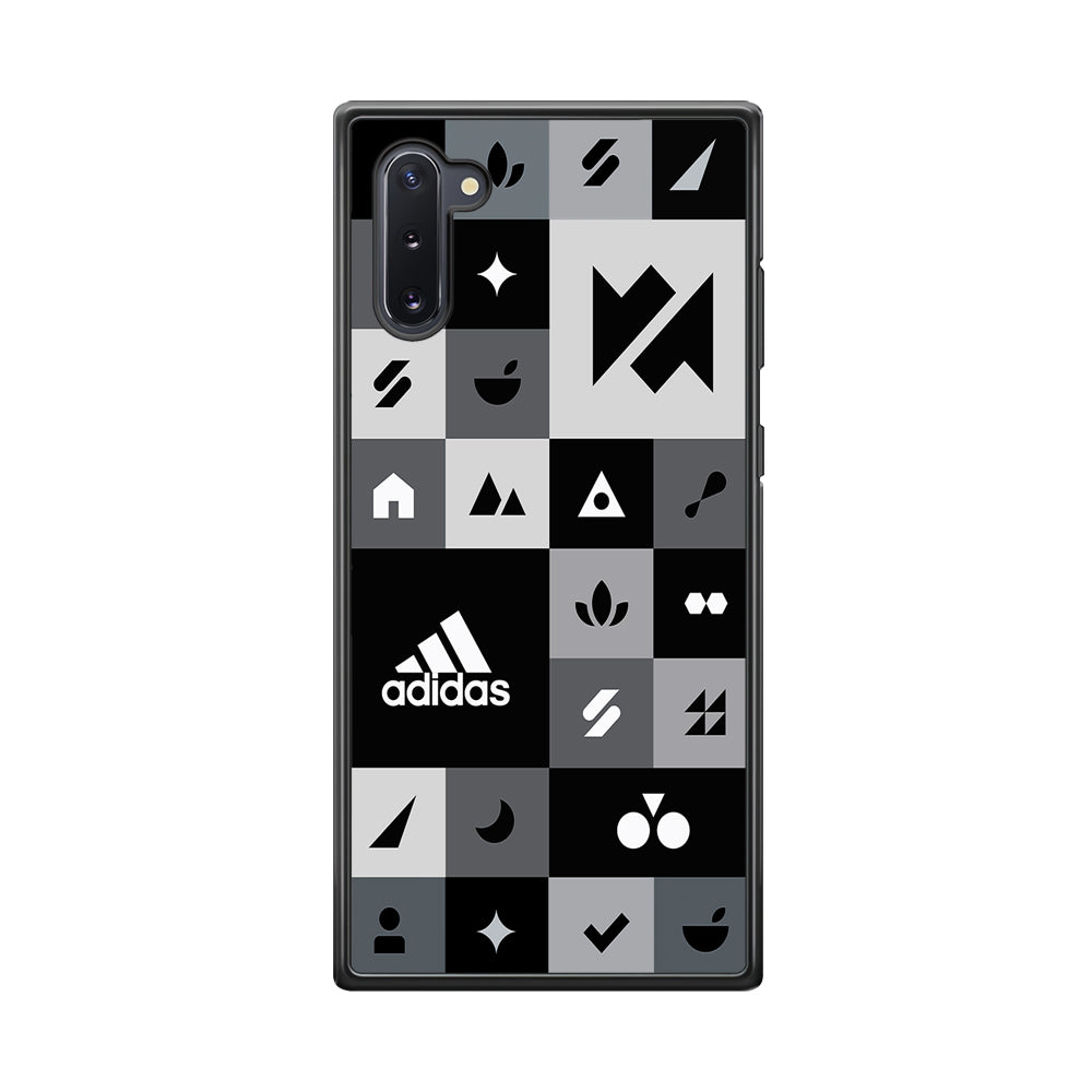 Adidas All Day Icon Design Samsung Galaxy Note 10 Case-Mobile Phone Case-Rubber Black (2D Case)-Altracase