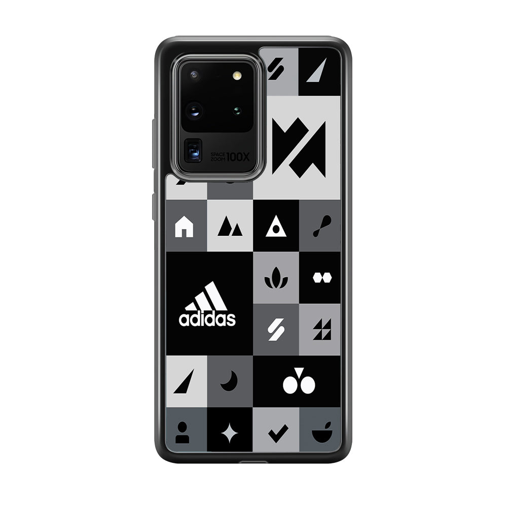 Adidas All Day Icon Design Samsung Galaxy S20 Ultra Case-Mobile Phone Case-Rubber Black (2D Case)-Altracase