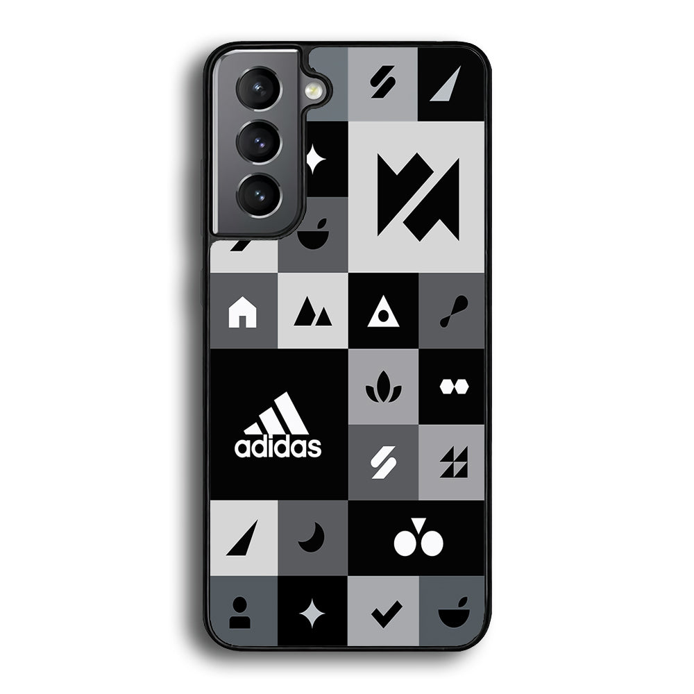 Adidas All Day Icon Design Samsung Galaxy S23 Case-Mobile Phone Case-Rubber Black (2D Case)-Altracase