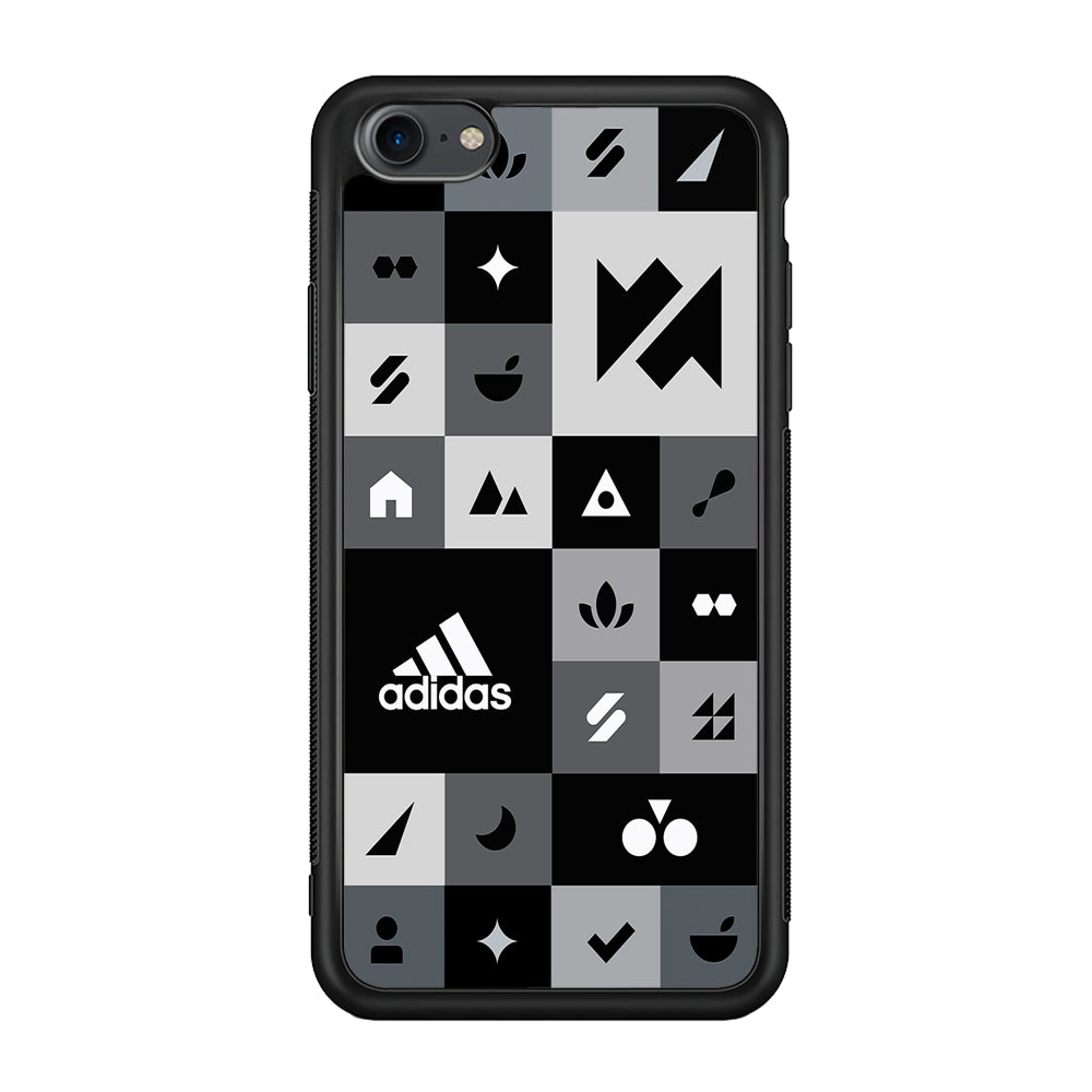Adidas All Day Icon Design iPhone 8 Case-Mobile Phone Case-Rubber Black (2D Case)-Altracase