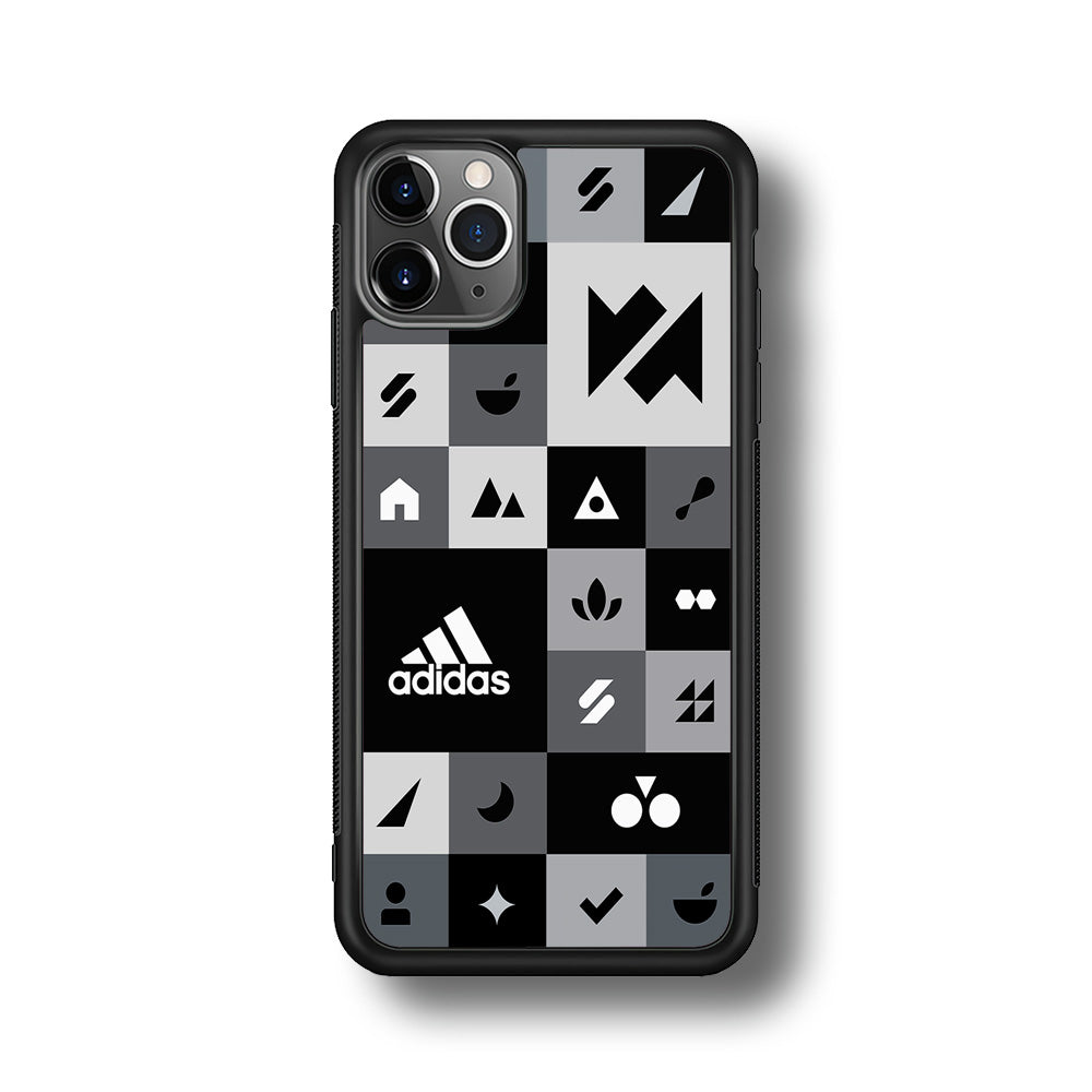 Adidas All Day Icon Design iPhone 11 Pro Max Case-Mobile Phone Case-Rubber Black (2D Case)-Altracase