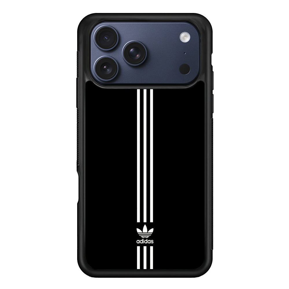 Adidas Black Three Lines iPhone 17 Pro Case - Altracase