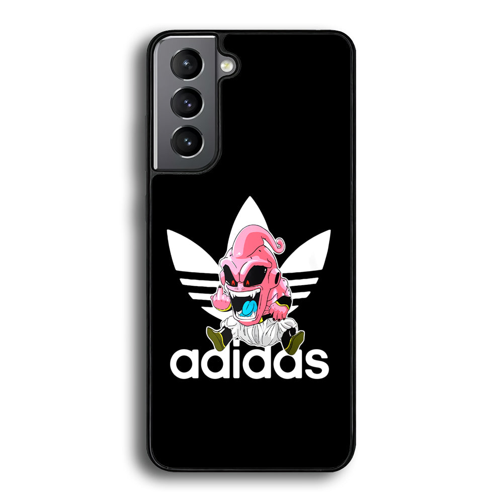 Adidas Chibi Majin Buu Samsung Galaxy S22 Case-Mobile Phone Case-Rubber Black (2D Case)-Altracase