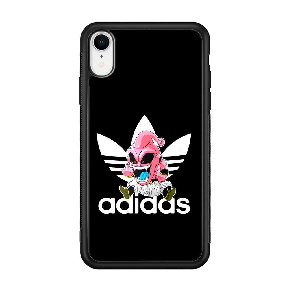 Adidas Chibi Majin Buu iPhone XR Case-Mobile Phone Case-Rubber Black (2D Case)-Altracase