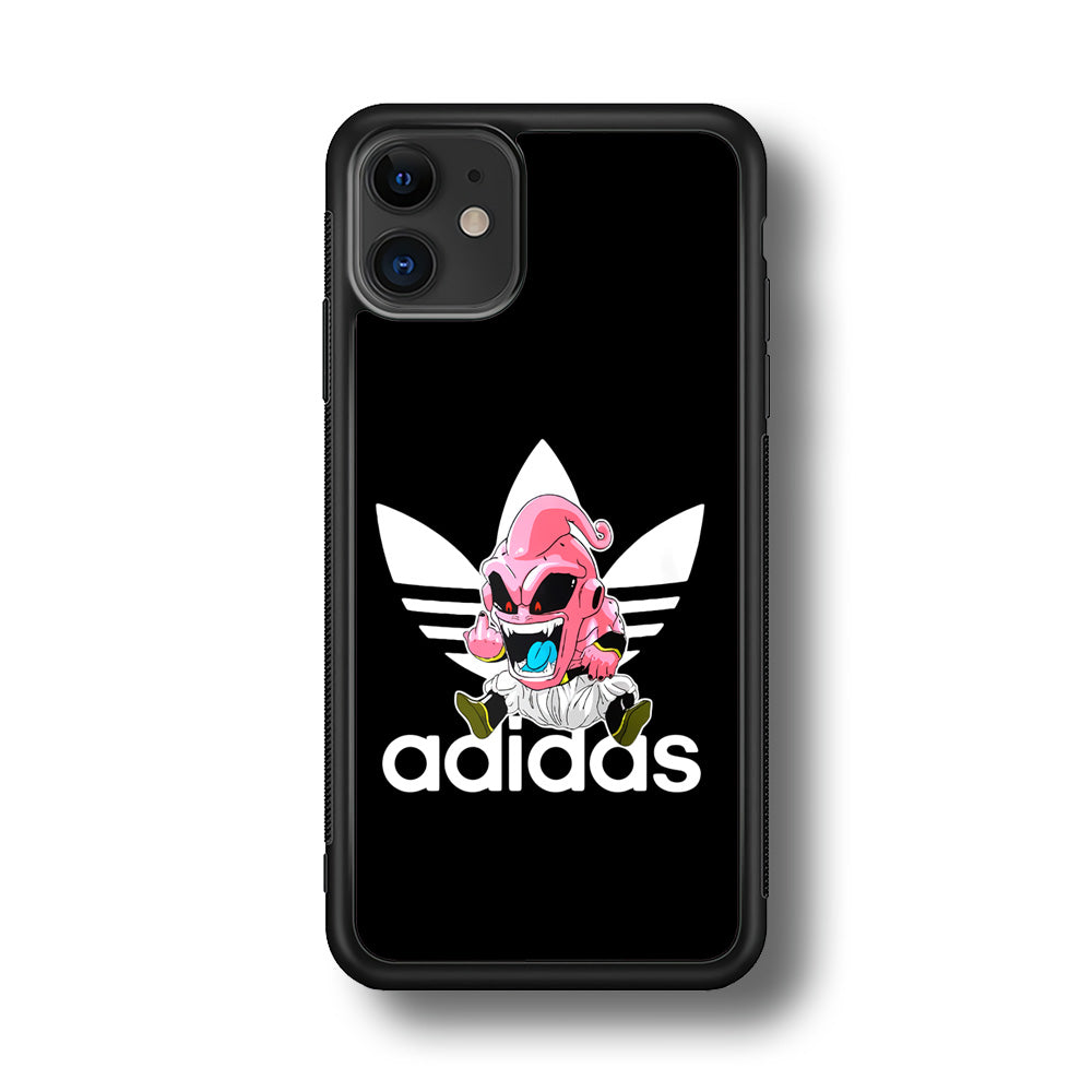 Adidas Chibi Majin Buu iPhone 11 Case-Mobile Phone Case-Rubber Black (2D Case)-Altracase