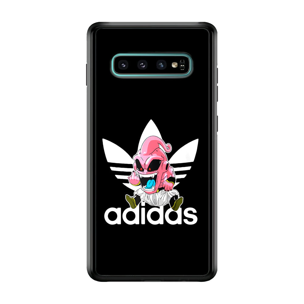Adidas Chibi Majin Buu Samsung Galaxy S10 Plus Case-Mobile Phone Case-Rubber Black (2D Case)-Altracase