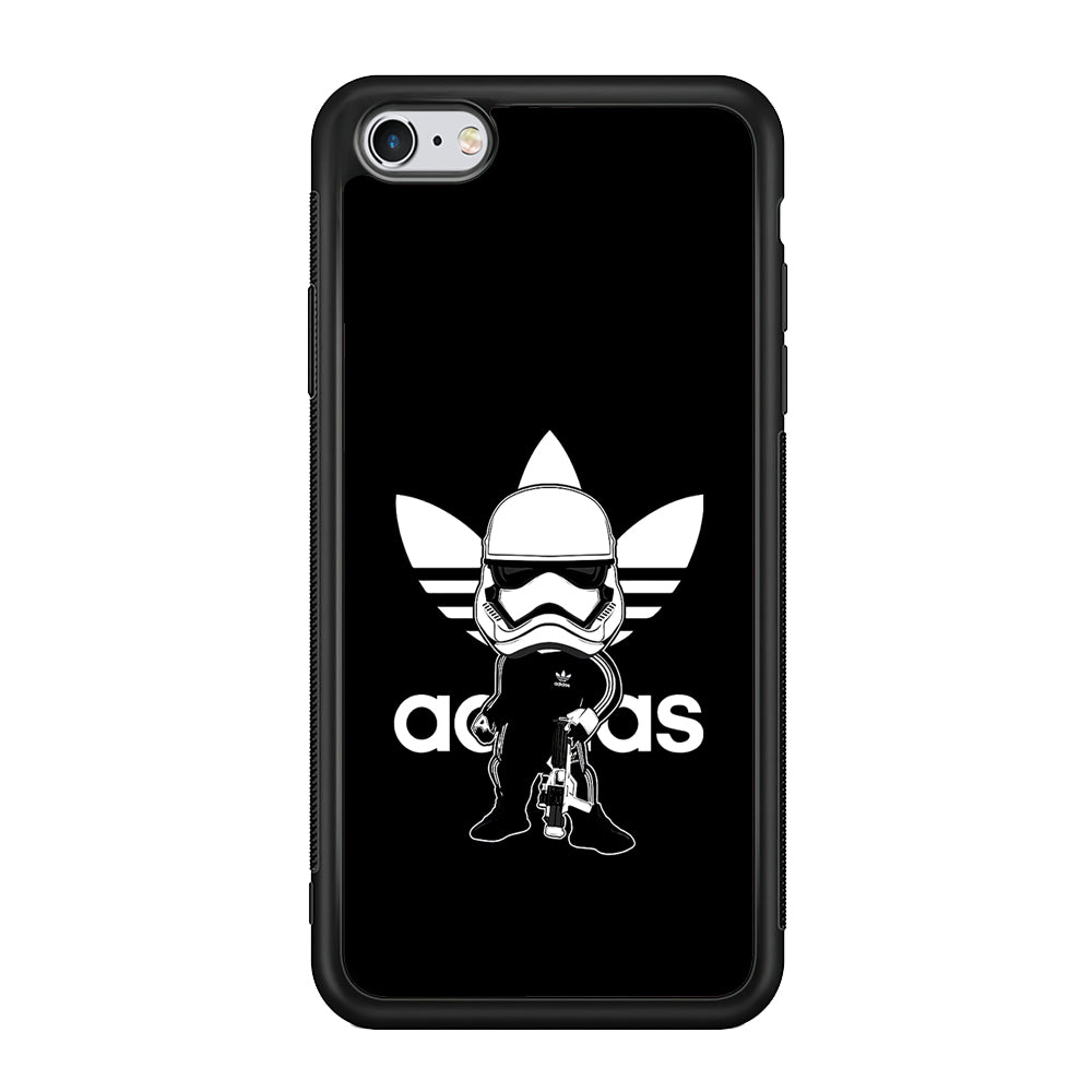 Adidas Chibi Stormtrooper iPhone 6 | 6s Case-Mobile Phone Case-Rubber Black (2D Case)-Altracase