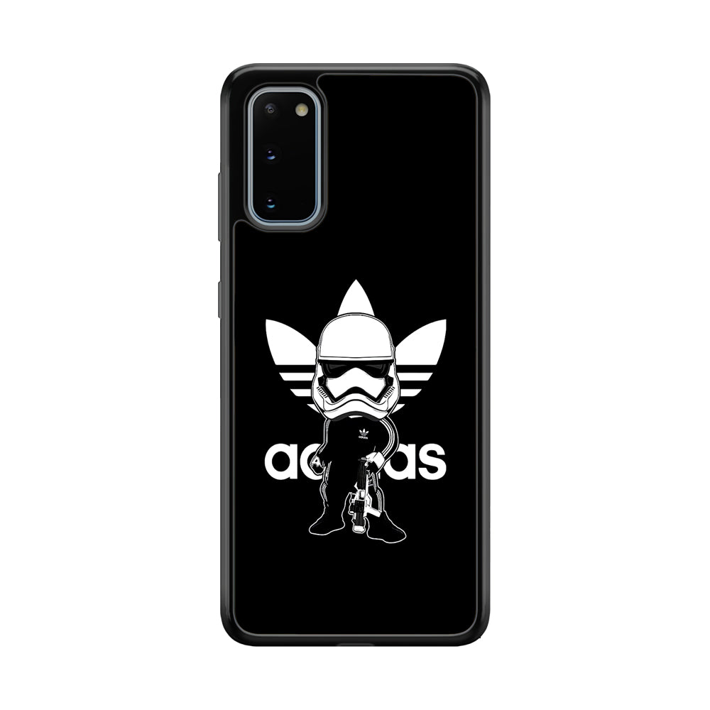 Adidas Chibi Stormtrooper Samsung Galaxy S20 Case-Mobile Phone Case-Rubber Black (2D Case)-Altracase