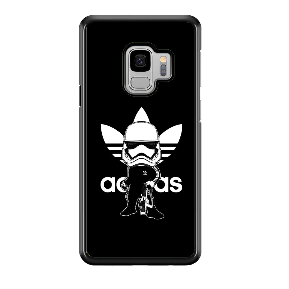 Adidas Chibi Stormtrooper Samsung Galaxy S9 Case-Mobile Phone Case-Rubber Black (2D Case)-Altracase