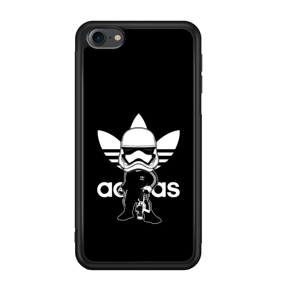 Adidas Chibi Stormtrooper iPod Touch 6 Case-Mobile Phone Case-Rubber Black (2D Case)-Altracase