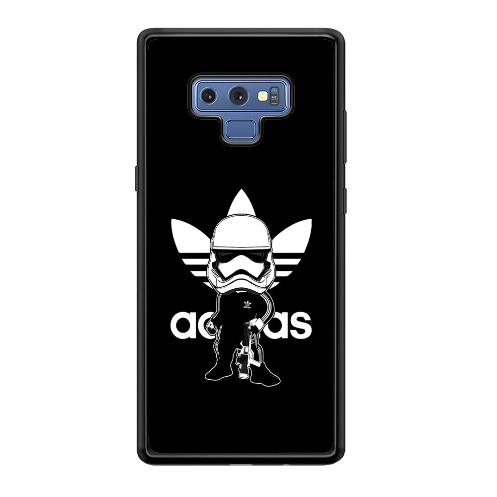 Adidas Chibi Stormtrooper Samsung Galaxy Note 9 Case-Mobile Phone Case-Rubber Black (2D Case)-Altracase