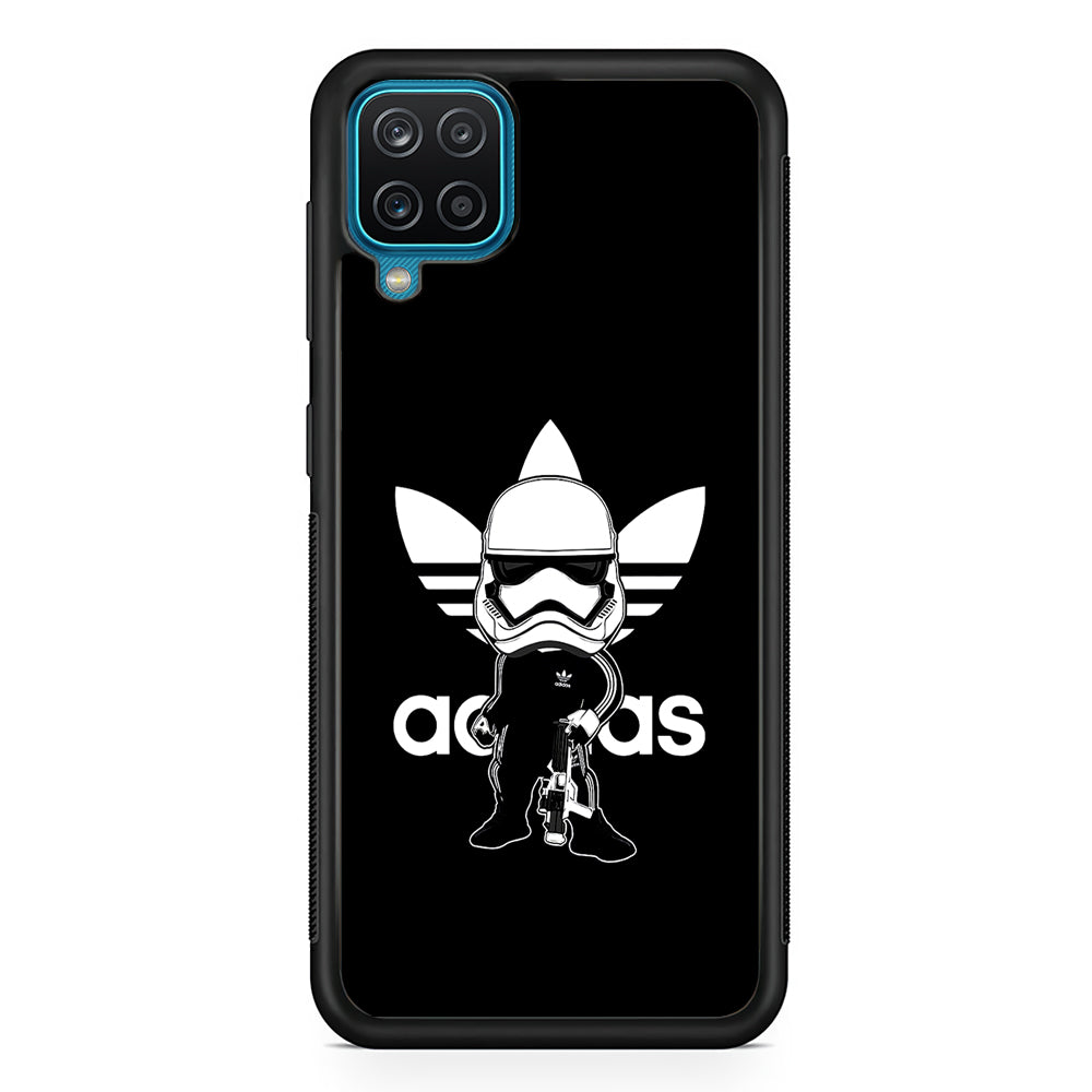 Adidas Chibi Stormtrooper Samsung Galaxy A12 Case-Mobile Phone Case-Rubber Black (2D Case)-Altracase