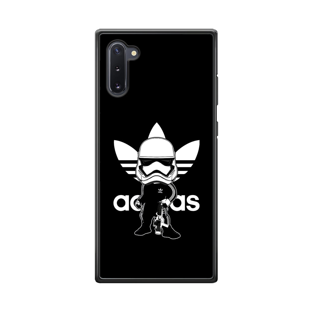 Adidas Chibi Stormtrooper Samsung Galaxy Note 10 Case-Mobile Phone Case-Rubber Black (2D Case)-Altracase