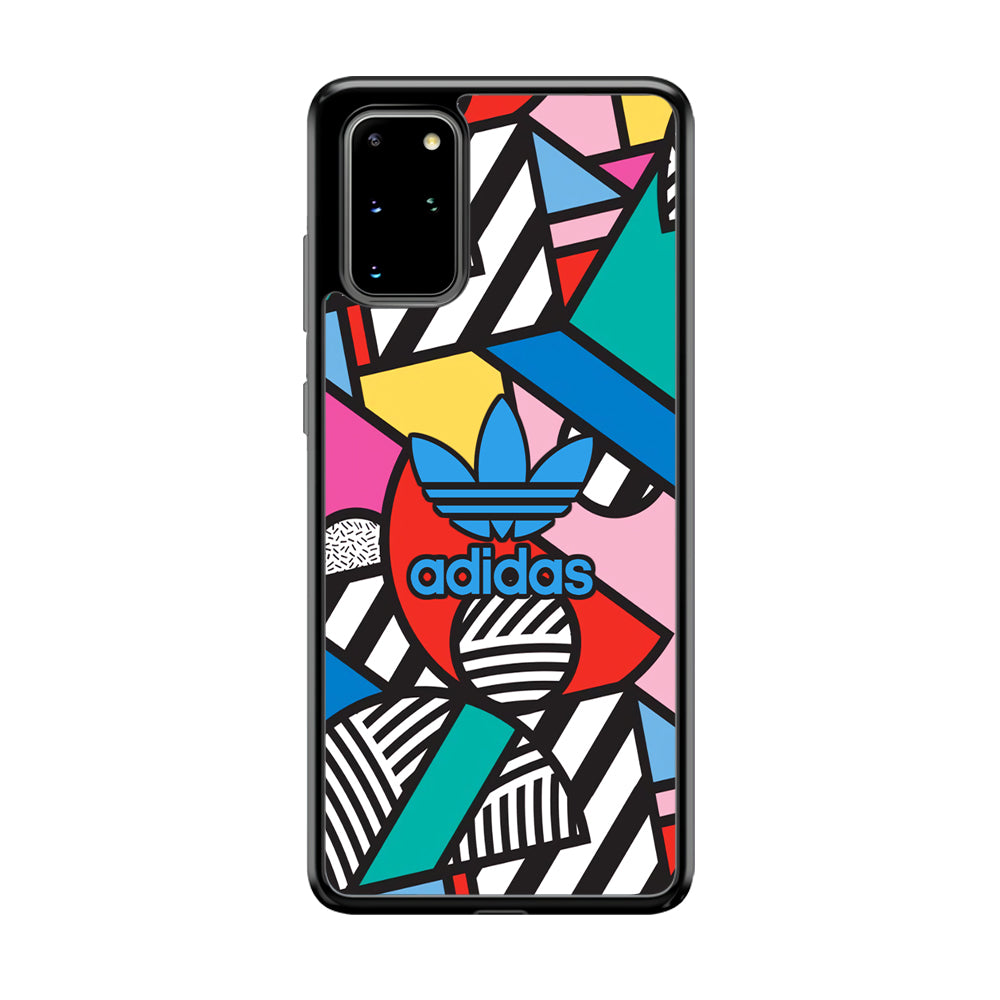 Adidas Collage of Shape Color Samsung Galaxy S20 Plus Case-Mobile Phone Case-Rubber Black (2D Case)-Altracase