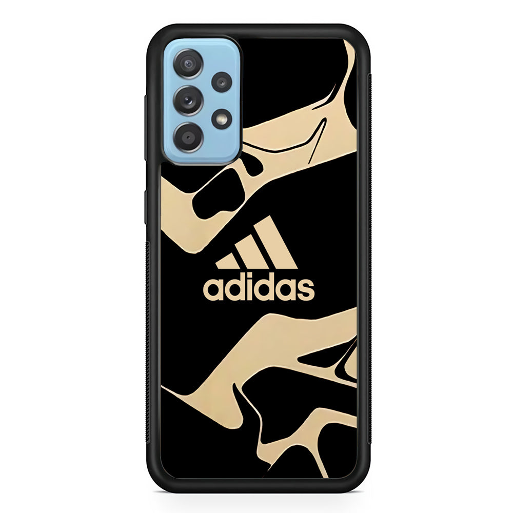 Adidas Curvature Artistic Samsung Galaxy A72 Case-Mobile Phone Case-Rubber Black (2D Case)-Altracase