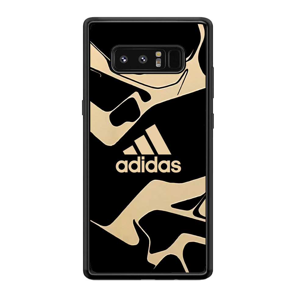 Adidas Curvature Artistic Samsung Galaxy Note 8 Case-Mobile Phone Case-Rubber Black (2D Case)-Altracase