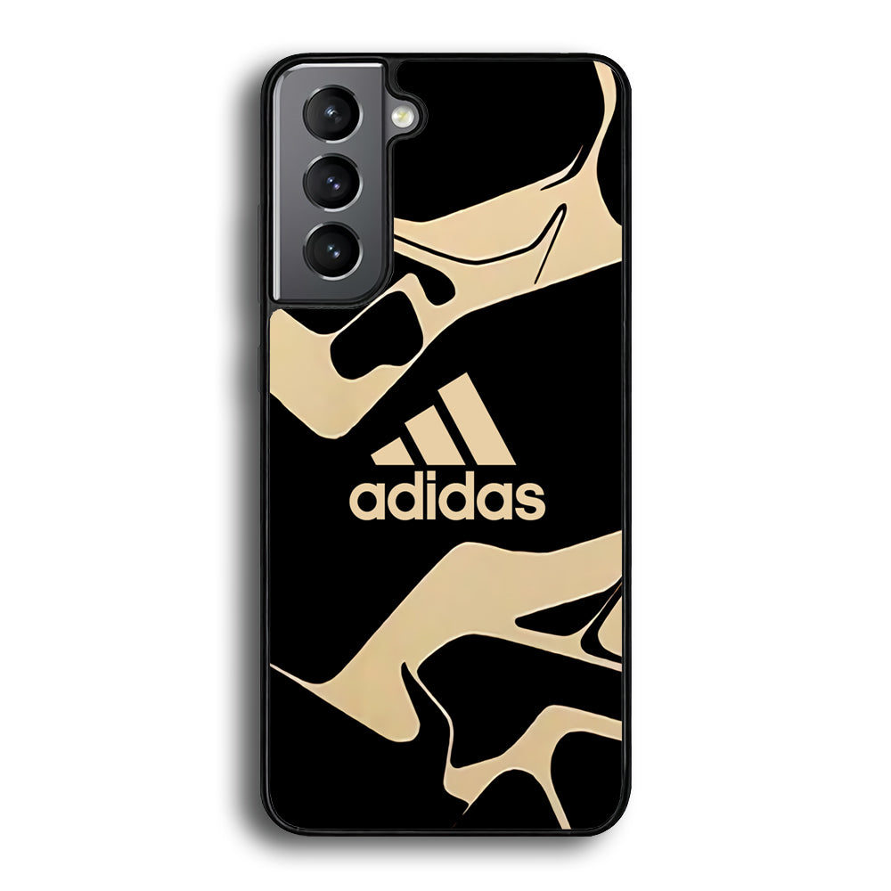 Adidas Curvature Artistic Samsung Galaxy S23 Case-Mobile Phone Case-Rubber Black (2D Case)-Altracase