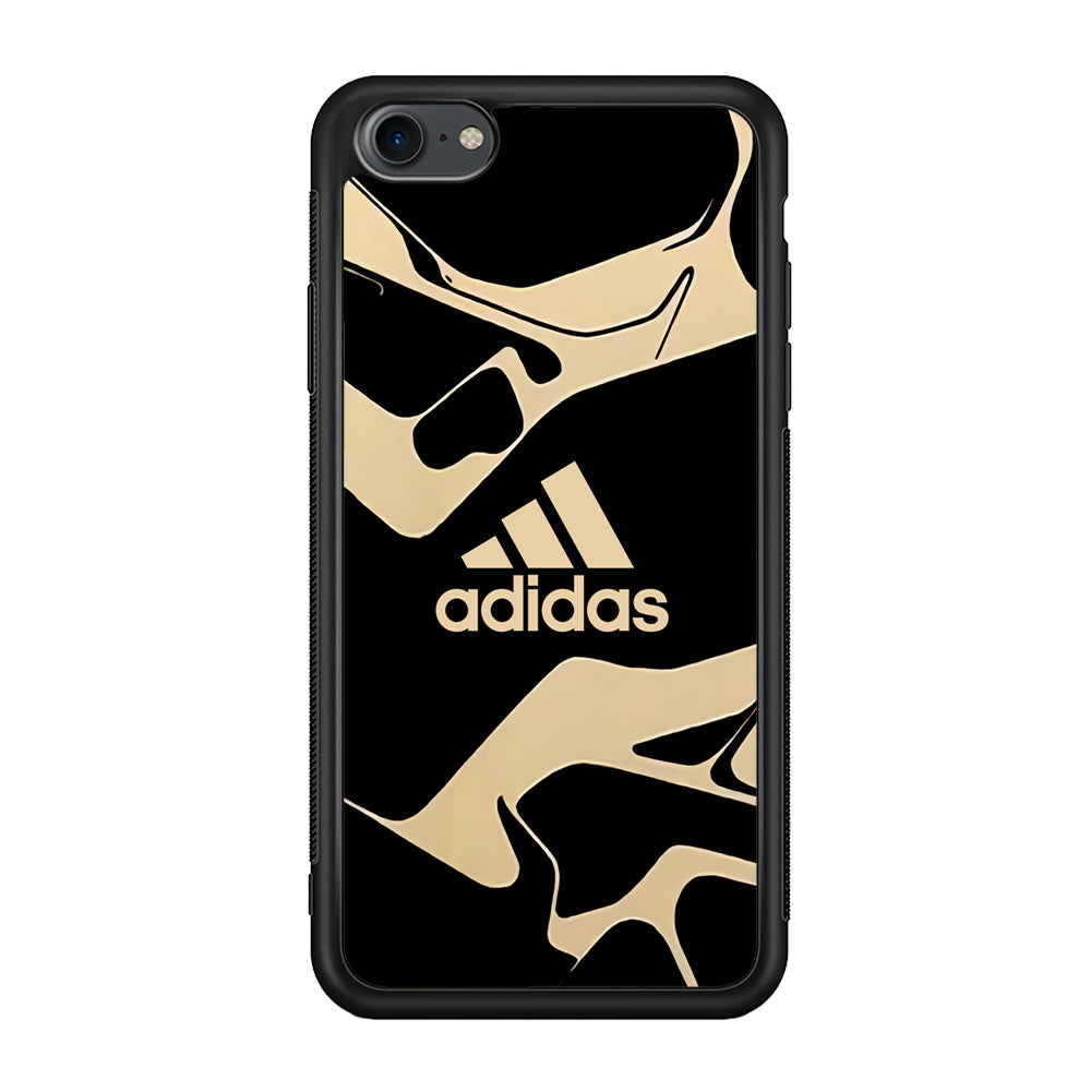 Adidas Curvature Artistic iPhone SE 2020 Case-Mobile Phone Case-Rubber Black (2D Case)-Altracase