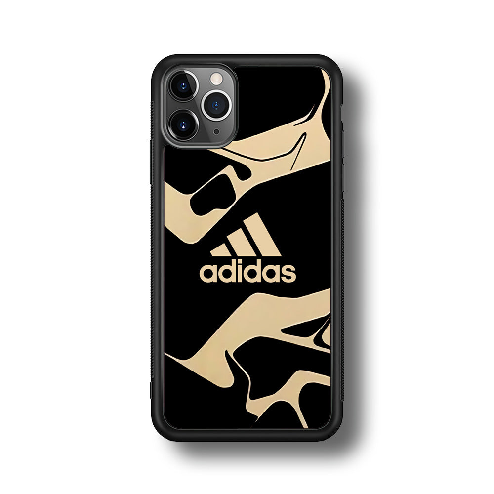 Adidas Curvature Artistic iPhone 11 Pro Case-Mobile Phone Case-Rubber Black (2D Case)-Altracase