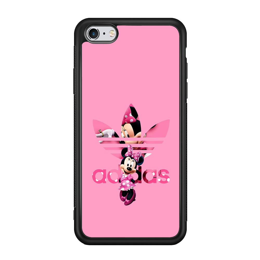 Adidas Cute Minnie Mouse iPhone 6 Plus | 6s Plus Case-Mobile Phone Case-Rubber Black (2D Case)-Altracase