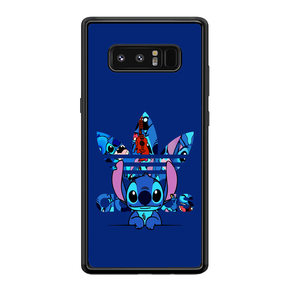 Adidas Cute Stitch Samsung Galaxy Note 8 Case-Mobile Phone Case-Rubber Black (2D Case)-Altracase