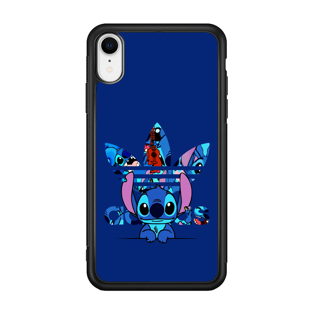 Adidas Cute Stitch iPhone XR Case-Mobile Phone Case-Rubber Black (2D Case)-Altracase