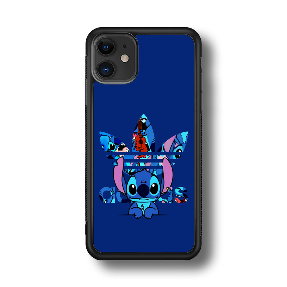 Adidas Cute Stitch iPhone 11 Case-Mobile Phone Case-Rubber Black (2D Case)-Altracase