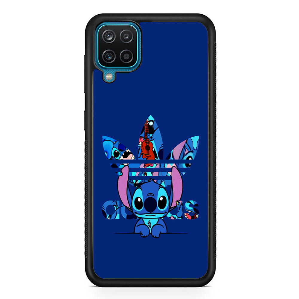 Adidas Cute Stitch Samsung Galaxy A12 Case-Mobile Phone Case-Rubber Black (2D Case)-Altracase