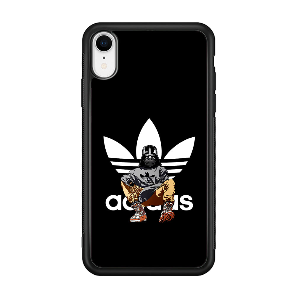 Adidas Darth Vader iPhone XR Case-Mobile Phone Case-Rubber Black (2D Case)-Altracase