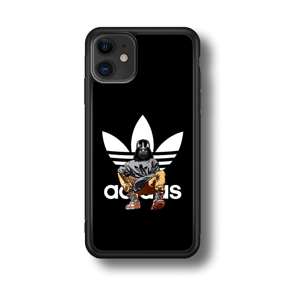 Adidas Darth Vader iPhone 11 Case-Mobile Phone Case-Rubber Black (2D Case)-Altracase