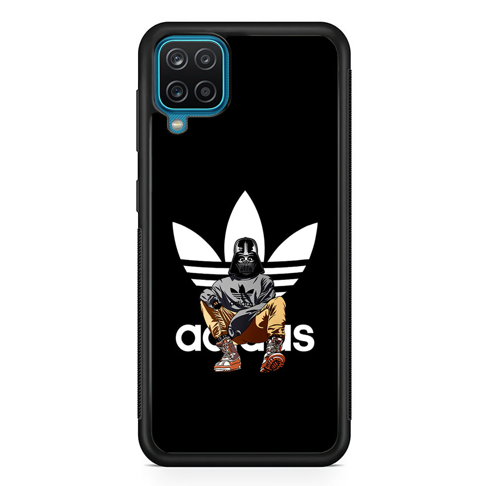 Adidas Darth Vader Samsung Galaxy A12 Case-Mobile Phone Case-Rubber Black (2D Case)-Altracase