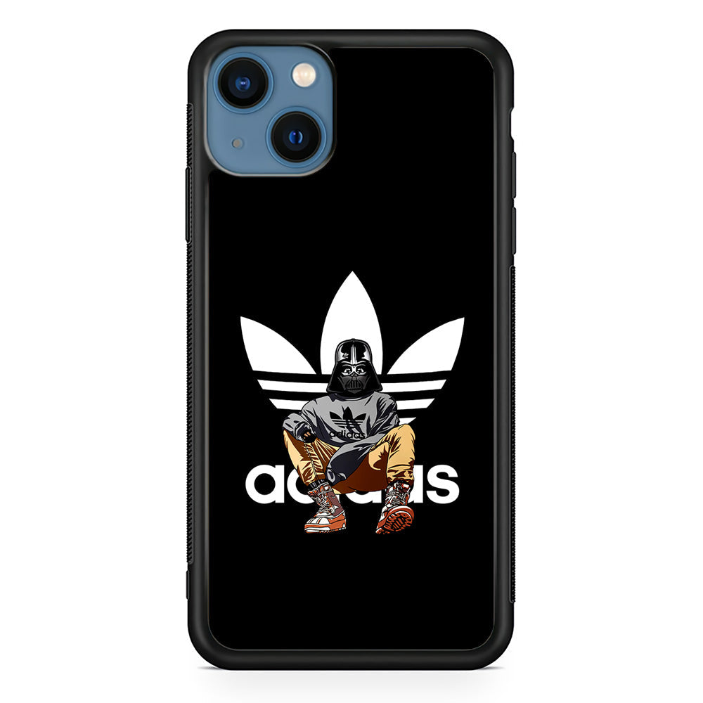 Adidas Darth Vader iPhone 14 Case-Mobile Phone Case-Rubber Black (2D Case)-Altracase