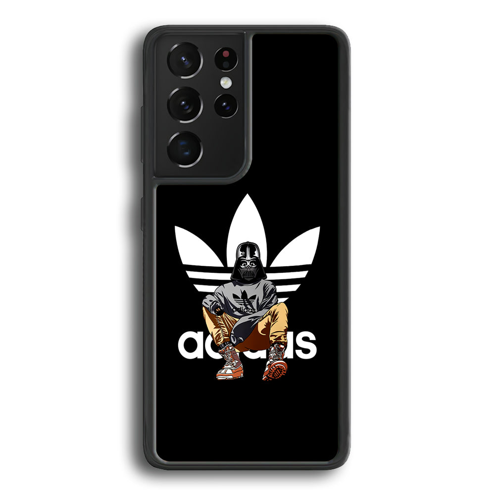 Adidas Darth Vader Samsung Galaxy S21 Ultra Case-Mobile Phone Case-Rubber Black (2D Case)-Altracase