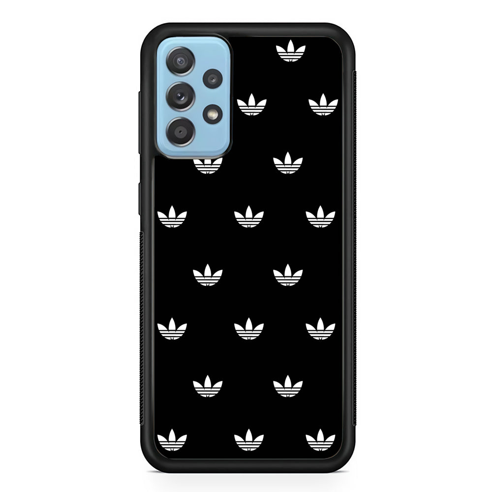 Adidas Doodle In Black Samsung Galaxy A72 Case-Mobile Phone Case-Rubber Black (2D Case)-Altracase