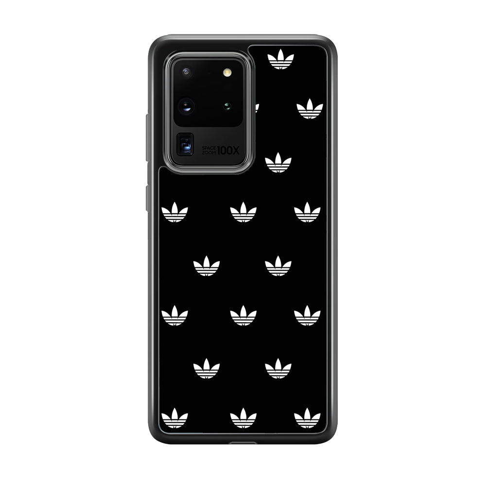 Adidas Doodle In Black Samsung Galaxy S20 Ultra Case-Mobile Phone Case-Rubber Black (2D Case)-Altracase