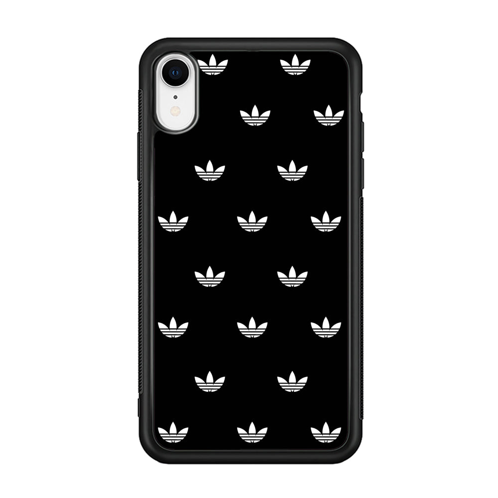 Adidas Doodle In Black iPhone XR Case-Mobile Phone Case-Rubber Black (2D Case)-Altracase