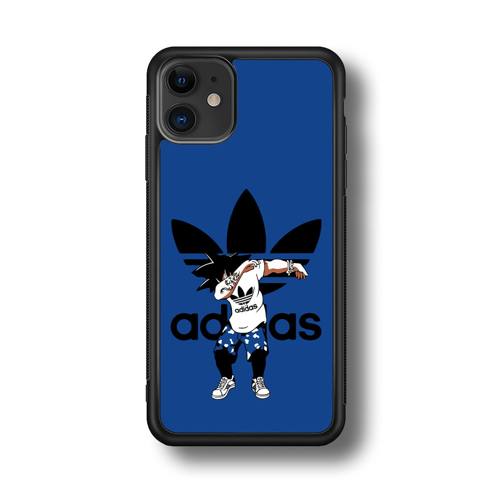 Adidas Dragon Ball Goku Dub iPhone 11 Case-Mobile Phone Case-Rubber Black (2D Case)-Altracase