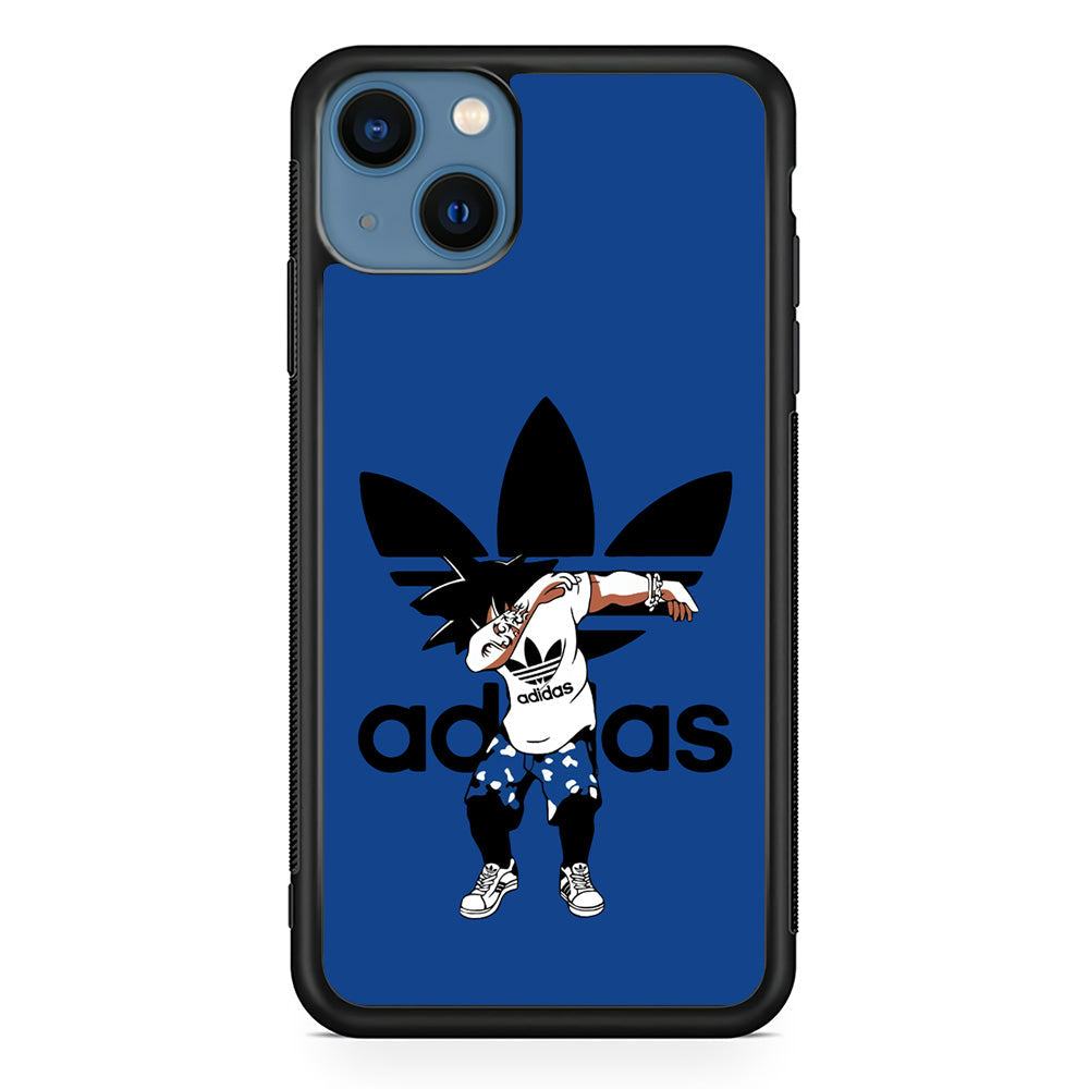 Adidas Dragon Ball Goku Dub iPhone 14 Case-Mobile Phone Case-Rubber Black (2D Case)-Altracase