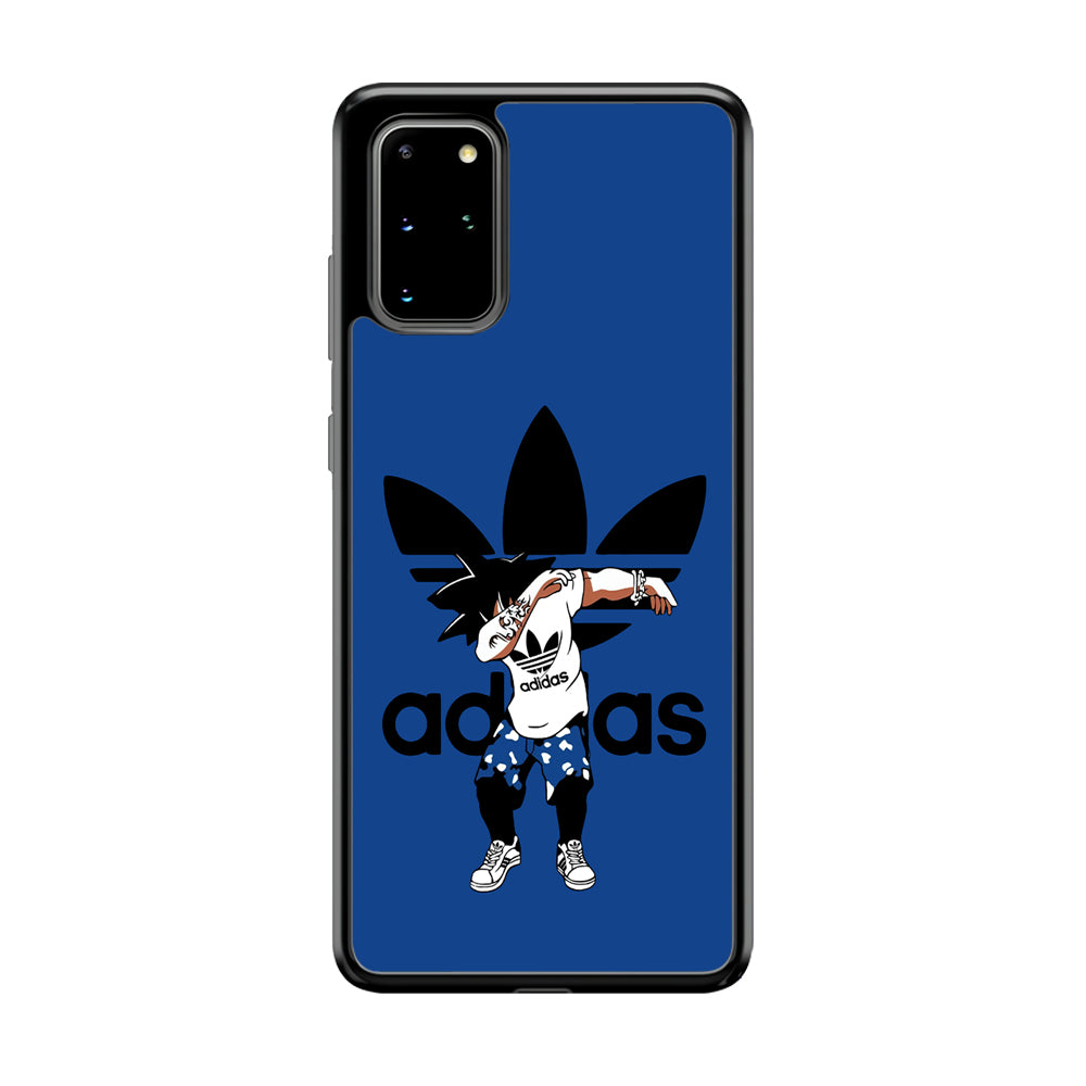 Adidas Dragon Ball Goku Dub Samsung Galaxy S20 Plus Case-Mobile Phone Case-Rubber Black (2D Case)-Altracase