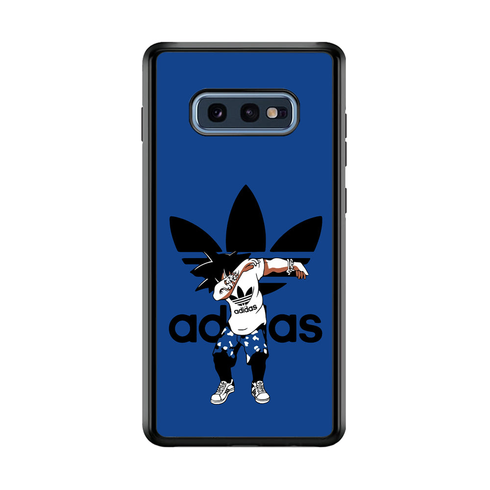 Adidas Dragon Ball Goku Dub Samsung Galaxy S10E Case-Mobile Phone Case-Rubber Black (2D Case)-Altracase