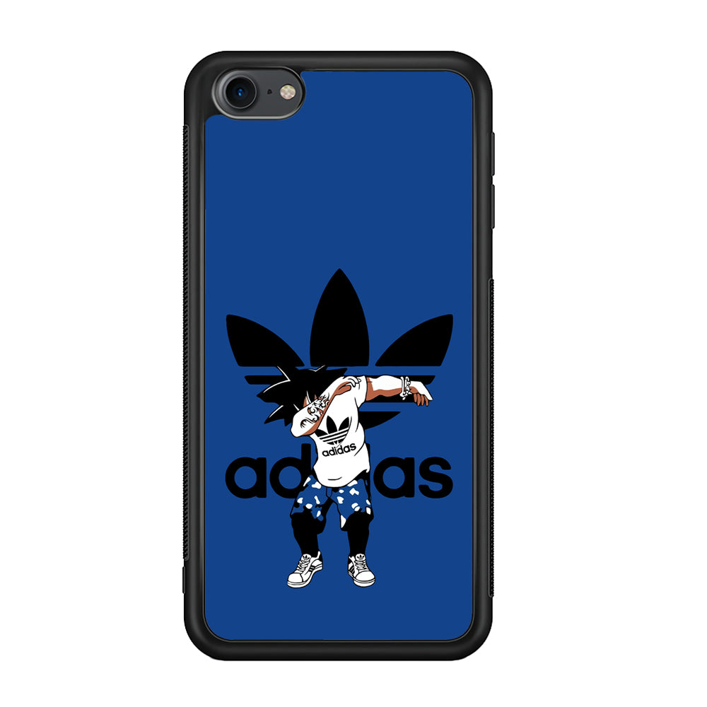 Adidas Dragon Ball Goku Dub iPod Touch 6 Case-Mobile Phone Case-Rubber Black (2D Case)-Altracase