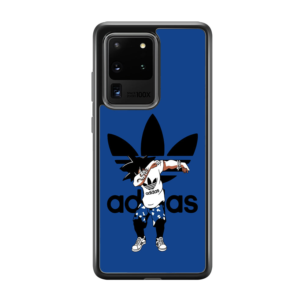 Adidas Dragon Ball Goku Dub Samsung Galaxy S20 Ultra Case-Mobile Phone Case-Rubber Black (2D Case)-Altracase