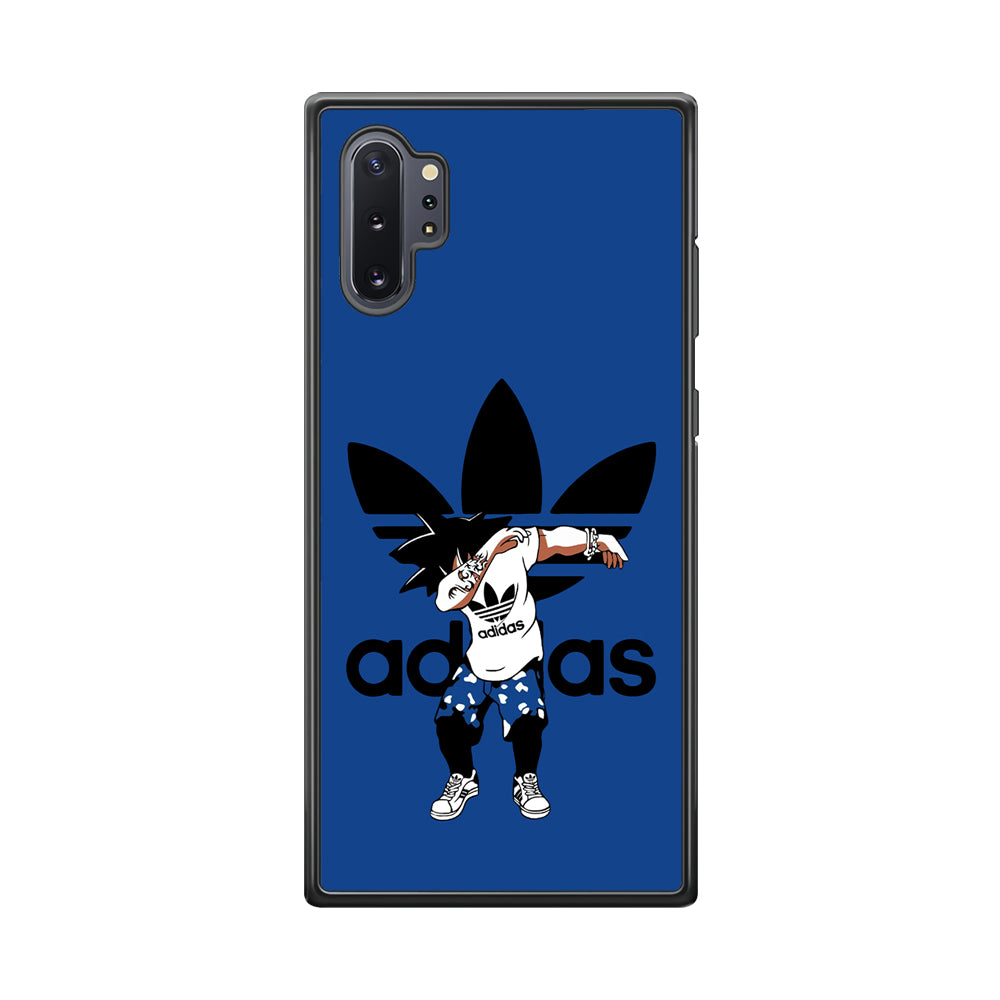 Adidas Dragon Ball Goku Dub Samsung Galaxy Note 10 Plus Case-Mobile Phone Case-Rubber Black (2D Case)-Altracase